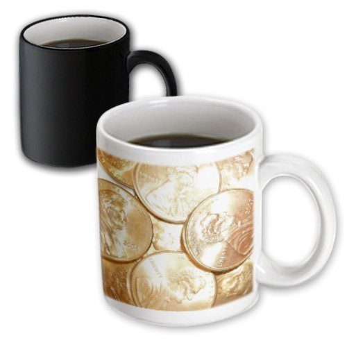 3dRose Pennies for Your Thoughts Magic Transforming Mug, 11-Ounce