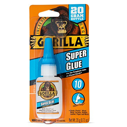 Gorilla Super Glue, 20 g, Clear Gorilla Super Glue, 20 g, Clear