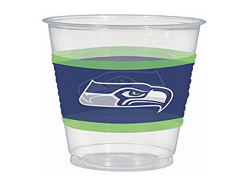 Amscan "Seattle Seahawks Collection" 16 oz. Plastic Party Cups, 150 Ct.