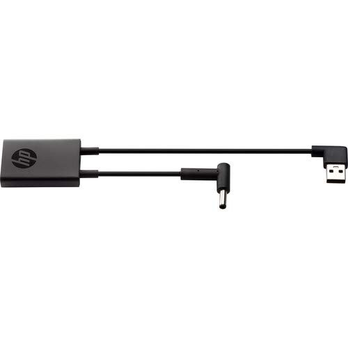 HP USB Type-C to 4.5mm Adapter Black - for Select HP & USB Type-C Systems - 1 x USB Type-C Connector - 1 x 4.5mm DC Power Barrel Connector