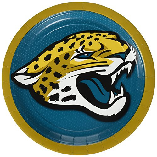 Amscan "Jacksonville Jaguar Collection" 9" Round, Party Plates, 48 Ct.