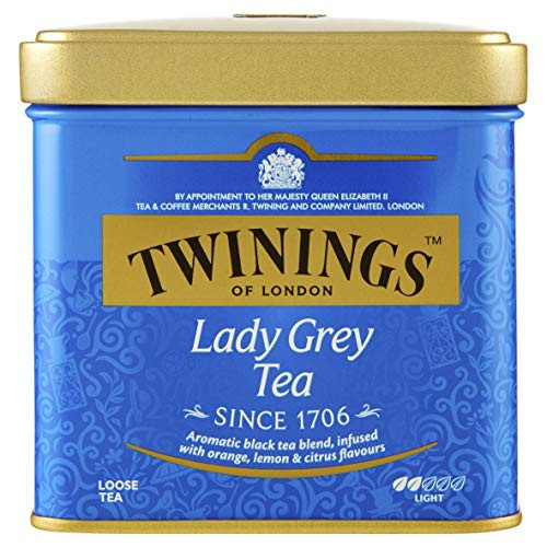 Twinings of London Lady Grey Loose Tea Tins, 3.53 Ounce (Pack of 6) Twinings of London Lady Grey Loose Tea Tins, 3.53 Ounce (Pack of 6)