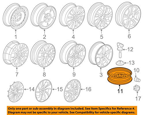 Genuine Honda (44733-TR0-A00) 15" Wheel Cover