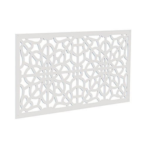 YardSmart 73004785 Decorative Screen Panel 2X4-Fretwork, White