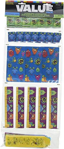 Amscan 398477 Stationery Super Mega Mix Value Pack Favors Party Supplies, 23" x 9 1/4", Multicolor