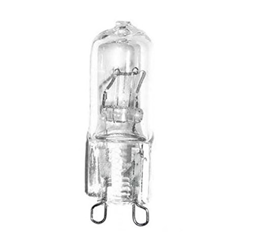 Anyray A1714Y (1)-Bulb 25 Watt G9 120V 25W bulb Crispy Halogen Light Bulbs T4 25Watt Looped Pin Clear 130-Volts