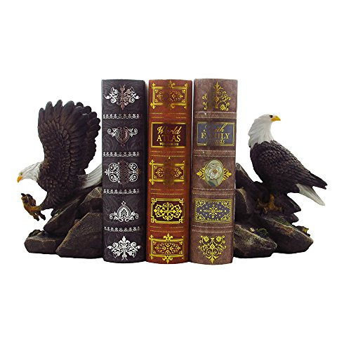 American Bald Eagle Bookend Set Sculptures in Office and Patriotic Home Decor, Bird Statues and Figurines by Home-n-Gifts American Bald Eagle Bookend Set Sculptures in Office and Patriotic Home Decor, Bird Statues and Figurines by Home-n-Gifts