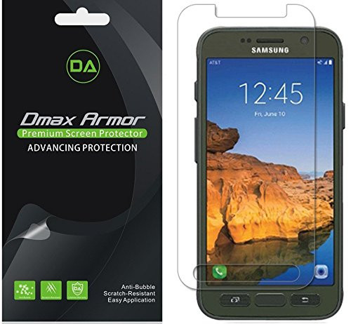 [6-Pack] Dmax Armor for Samsung Galaxy S7 Active Screen Protector, Anti-Bubble High Definition Clear Shield - Lifetime Replacements Warranty- Retail Packaging