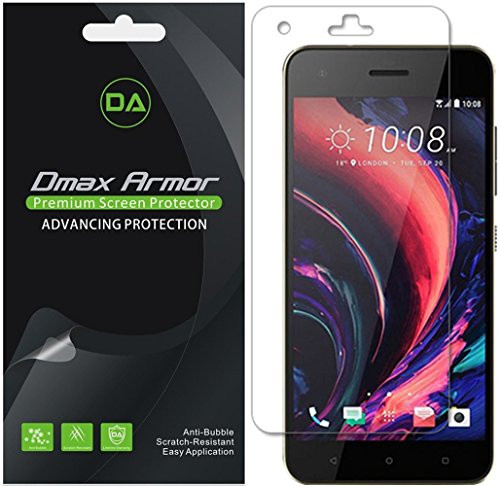 [6-Pack] Dmax Armor for HTC Desire 10 Pro Screen Protector, Anti-Bubble High Definition Clear Shield - Lifetime Replacements Warranty- Retail Packaging