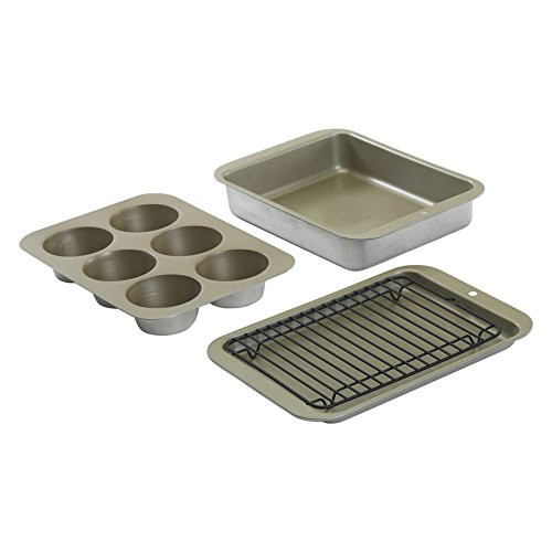 Nordic Ware Compact Ovenware Aluminized Steel 5 Piece Bakeware Set Nordic Ware Compact Ovenware Aluminized Steel 5 Piece Bakeware Set
