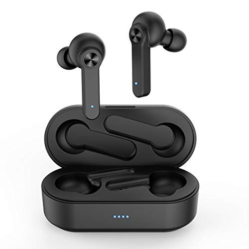 True Wireless Earbuds, AUGYMER Bluetooth Headphones TWS Bluetooth 5.0 Wireless Earbuds for Sports Running with Earphones Charging Case in-Ear Bluetooth Wireless Headphones with 3D Stereo Sound Deep