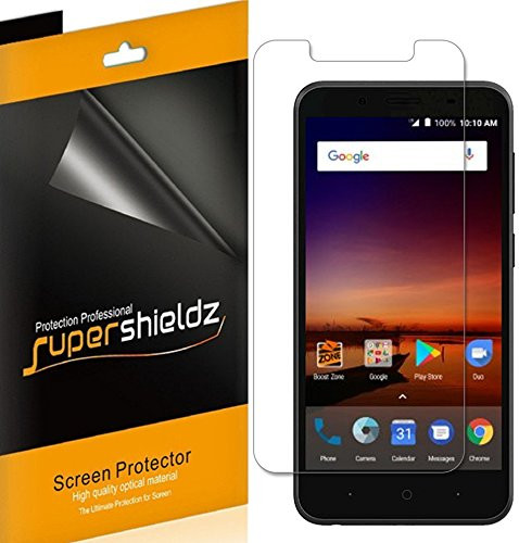 [6-Pack] Supershieldz for ZTE Tempo X/Tempo Go Screen Protector, High Definition Clear Shield + Lifetime Replacements Warranty