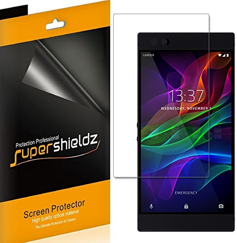 [6-Pack] Supershieldz for Razer Phone Screen Protector, High Definition Clear Shield + Lifetime Replacements Warranty
