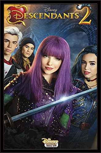 Trends International Disney Descendants 2 - One Sheet Wall Poster, 22.375" x 34", Black Framed Version