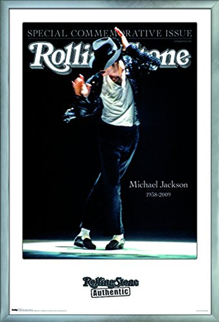 Trends International Rolling Stone Magazine - Michael Jackson 09 Wall Poster, 22.375" x 34", Silver Framed Version Trends International Rolling Stone Magazine - Michael Jackson 09 Wall Poster, 22.375" x 34", Silver Framed Version