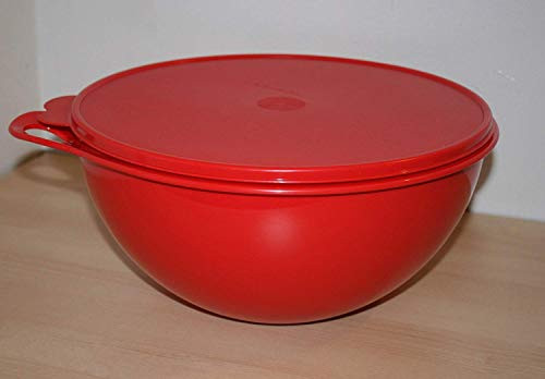 Tupperware Large Thatsa Mixing Bowl RED with RED Seal 32 Cup New Tupperware Large Thatsa Mixing Bowl RED with RED Seal 32 Cup New
