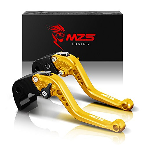 MZS Short Levers Brake Clutch CNC compatible Honda CBR 600 CBR600 CBR600F2 CBR600F3 CBR600F4 CBR600F4i F2 F3 F4 F4i PC25 1991-2007 Gold