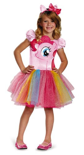 Hasbro's My Little Pony Pinkie Pie Tutu Prestige Girls Costume, X-Small/3T-4T