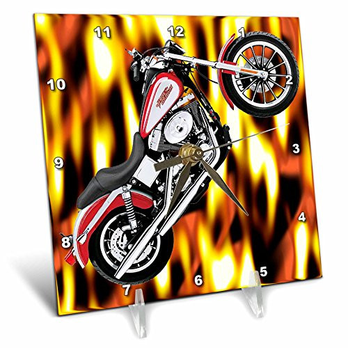 3dRose LLC dc_3175_1 Desk Clock Picturing Harley-Davidson Motorcycle 3dRose LLC dc_3175_1 Desk Clock Picturing Harley-Davidson Motorcycle