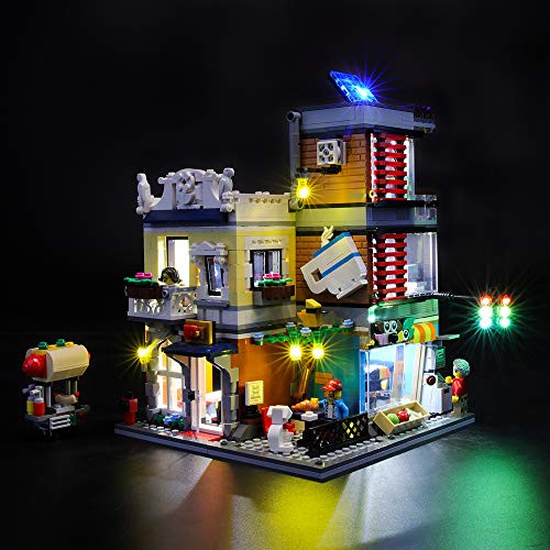 BRIKSMAX Led Lighting Kit for Creator Townhouse Pet Shop & Cafe - Compatible with Lego 31097 Building Blocks Model- Not Include The Lego Set