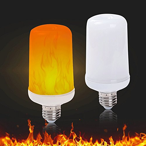 LED Flame Effect Light Bulbs Flickering Fire Bulb 5W 1800K E26/E27 Flaming Decoration Lighting,1 Pack