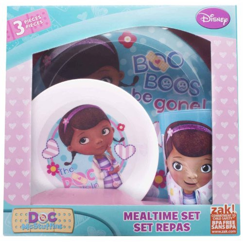 Disney Junior Doc Mcstuffins 3 Pc Dinnerware Set