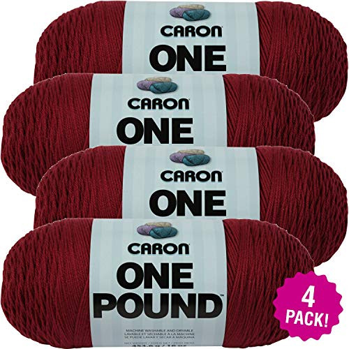 Caron 99555 Country Rose, One Pound Yarn, Multipack of 4, 4 Pack