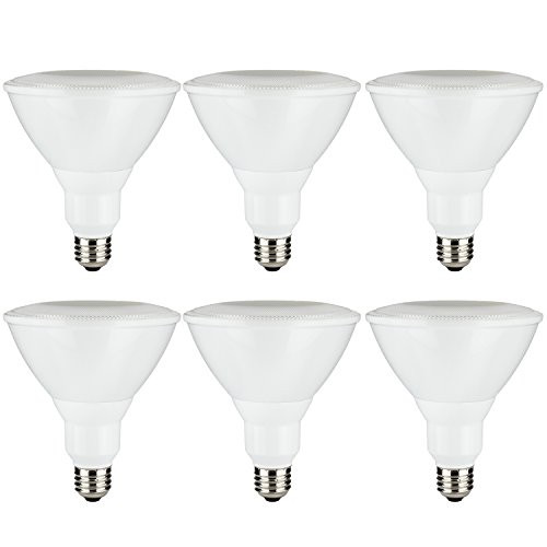 Sunlite PAR30LN/LED/10W/FL40/DIM/ES/50K/6PK 5000K Super White LED PAR30 10W, 75W Replacement Reflector Light Bulbs with Medium E26 Base (6 Pack)