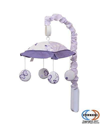 GEENNY Musical Mobile, New Lavender Butterfly