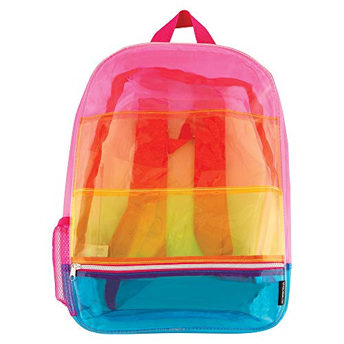 Style.Lab by Fashion Angels Transparent Rainbow Backpack/ Clear Backpack 77575