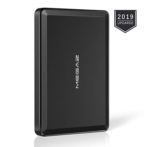 500GB External Hard Drive - MegaZ Backup Slim 2.5'' Portable HDD USB 3.0 for PC, Mac, Laptop, PS4, Xbox one, and Chromebook, 3 Year Warranty