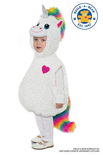 Underwraps Kid's Build-A-Bear Color Craze Unicorn Toddler's Costume Childrens Costume, Multi, Extra Large