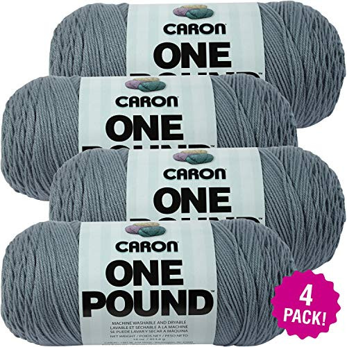 Caron 99579 Azure, One Pound Yarn, Multipack of 4, 4 Pack