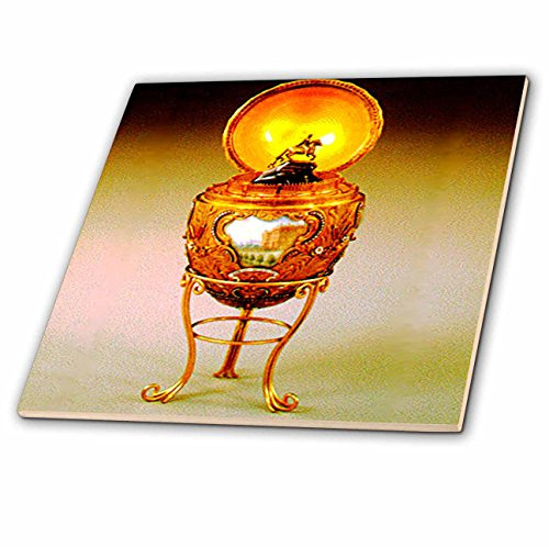 3dRose ct_590_4 Picture Faberge Egg Peter The Great Ceramic Tile, 12-Inch
