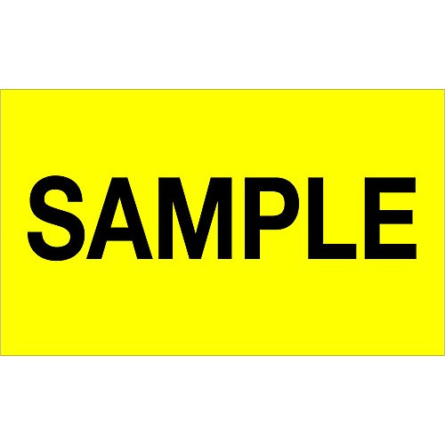 Tape Logic TLDL1157 Labels"Sample", 3" x 5", Fluorescent Yellow, 1 Roll of 500 Labels Tape Logic TLDL1157 Labels"Sample", 3" x 5", Fluorescent Yellow, 1 Roll of 500 Labels