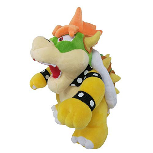 WMBDL Super Mario Plush - 10" Bowser Soft Stuffed Plush Toy (Yellow)