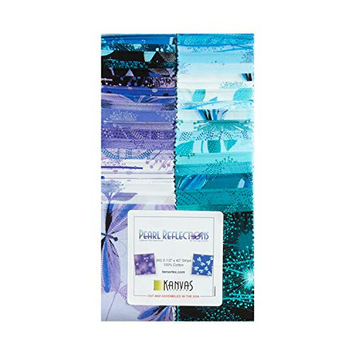 Benartex Kanvas Pearl Reflections 2.5'' Strip-pies 40 Pcs, Multi