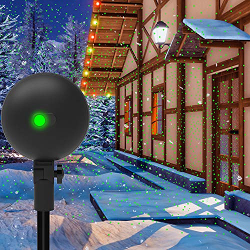 Christmas Lights Projector Laser Light Xmas Spotlight Projectors Waterproof Outdoor Landscape Spotlights for Holiday Halloween Yard Decorations