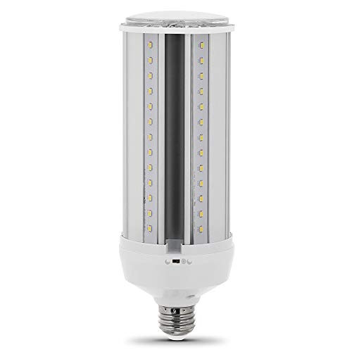 Feit Electric C4000/5K/MM/LEDI 38W 300W Equivalent Non-Dimmable Ultra Bright Motion Sensor Activated 4000 Lumen Corn Cob Security LED Yard Light Bulb, 8.5"H x 3"D, 5000K (Daylight)