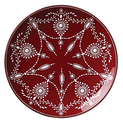 Lenox Marchesa Empire Pearl Accent Plate, Wine