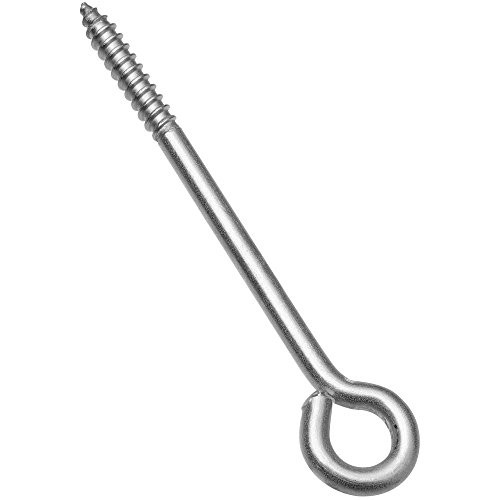 National Hardware N220-780 2151BC Lag Screw Eye in Stainless Steel, 1/4" x 5"