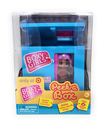 Jay at Play Boxy Girls Peek-A-Box Mini Doll Blue - UNbox 6 Boxes