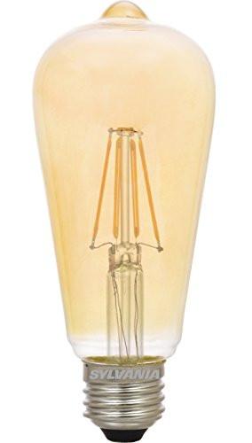 Sylvania Home Lighting 75353 Sylvania LED Vintage Bulb, Amber Finish