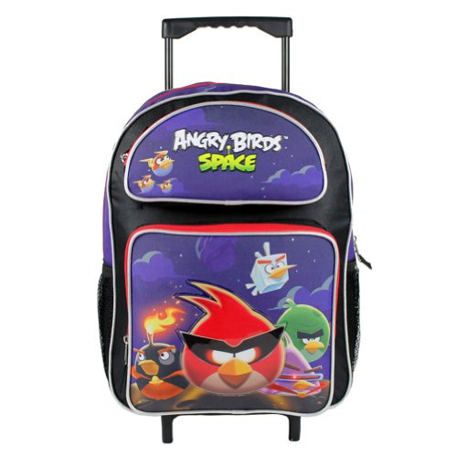 Large Rolling Backpack - Angry Birds - Space