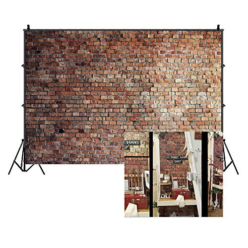 LFEEY 10x8ft Vintage Red Brick Wall Photo Backdrop Newborn Baby Girls Adults Portrait Photography Background Wallpaper Photo Studio Props