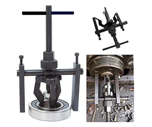 KUNHEWUHUA 3-jaw Pilot Sleeve Type Inner Bearings Puller Extractor Tool Kit Bearing Puller 3 Jaw