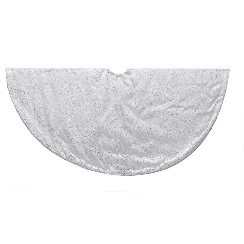 Kurt Adler 48-Inch Silver Treeskirt Kurt Adler 48-Inch Silver Treeskirt