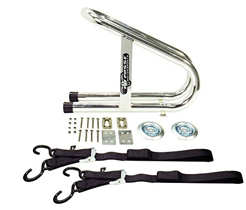 Pit Posse Chrome Removable Wheel Chock (3 1/2inch)
