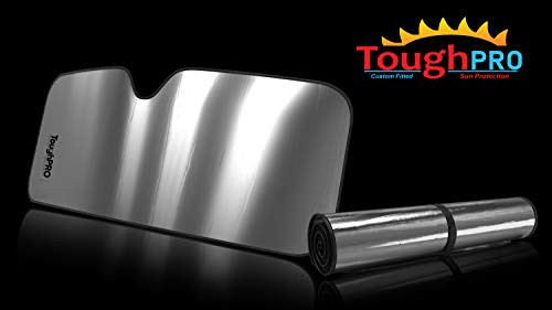 ToughPRO Windshield - Sun Shade - Compatible with Tesla Model 3-2017, 2018, 2019, 2020 - Heat Automation - Custom Fit - Hand Made - UV Reflector - Block UV Rays - (Made in USA)