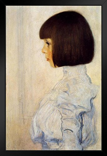 Gustav Klimt Helene Klimt Black Wood Framed Art Poster 14x20